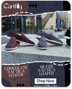 Nautica loafer carousel built for add-to-cart &mdash; social media and web creative for Cartfilly