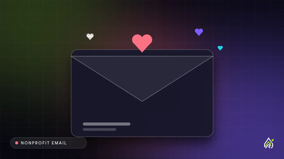 Cover graphic for Email Marketing for Nonprofits: an envelope with a heart for nonprofit email campaigns