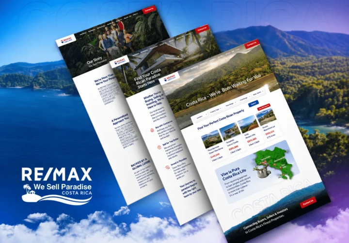 RE/MAX Costa Rica property portal by Rainmaker Art